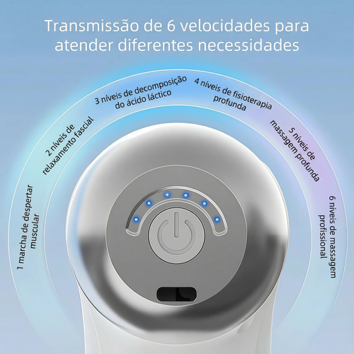 Dealsure Máquina de Massagem para Dor no Corpo | Mini Pistola de Massagem | 9 Cabeças Ajustáveis para Massagem de Tecido Profundo, Alívio Muscular para Costas, Ombros e Pés