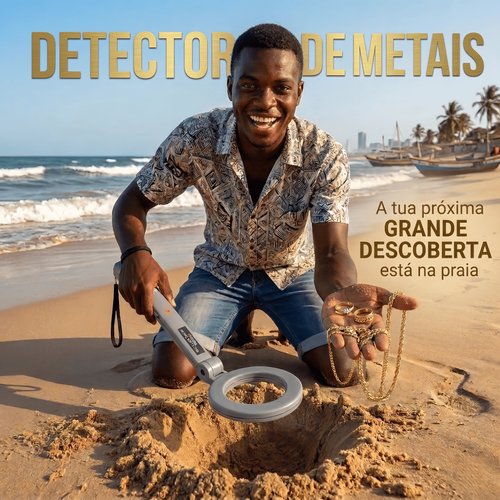 🛡️ Scanner de Segurança Portátil – Alarme Sonoro e Luminoso 🚨 Alta Sensibilidade ⚡