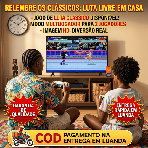 🎮 CONSOLA RETRO GAME STICK 4K ULTRA HD – O VERDADEIRO MAMBO COM +40.000 JOGOS CLÁSSICOS, 64GB DE MEMÓRIA E 2 COMANDOS SEM FIOS (2.4G) 🕹️ — REVIVE A TUA INFÂNCIA COM 23 EMULADORES (PS1, MEGA DRIVE, GAMEBOY E MUITO MAIS!) 🇦🇴 ENTREGAS AO DOMICÍLIO EM TODA LUANDA E PAGAMENTO NO ACTO DA ENTREGA (CASH OU EXPRESS)! 💸🚚