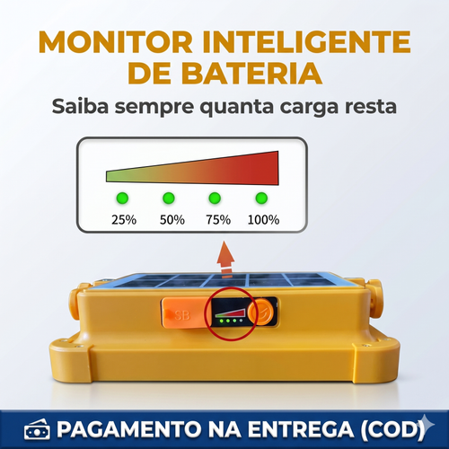 💡 Super Refletor Solar Inteligente 4 em 1 para Luanda: Iluminação Total com CUSTO ZERO de Energia o Ano Todo! Perfeito para Campismo, Reparações, Casa e Emergências (SOS) com 4 Modos de Luz, Power Bank Integrado e Proteção IP66 contra Chuva ☀️⛺🛠️🚨🇦🇴