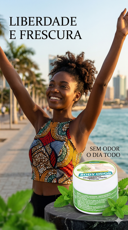 Solução Herbal Avançada Anti-Odor: Creme de Cuidado Intensivo para Axilas - Elimina o Mau Cheiro com Proteção Suave e Duradoura 🍃❄️ O Teu Aliado Portátil para um Dia Seguro e sem Constrangimentos em Luanda! 🔥💪 🇦🇴 Entrega Grátis em Luanda e Pagamento no Acto da Entrega 🚚💰💨