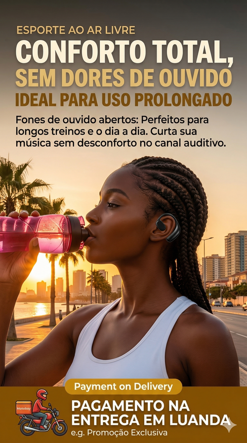 Gemini 说 🎧 Auriculares Bluetooth 5.3 Sem Fio com Visor Digital: Bateria de Longa Duração (10h Música - 85h Standby) 🔋, Chamadas HD 📞, Carregamento Tipo-C 🔌 e Gancho Anti-Queda (Não Cai) 🏃‍♂️. Entregas em Luanda com Pagamento no Acto! 🇦🇴✨
