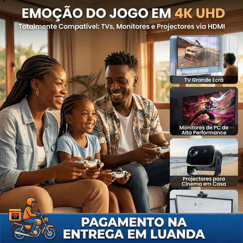🎮 CONSOLA RETRO GAME STICK 4K ULTRA HD – O VERDADEIRO MAMBO COM +40.000 JOGOS CLÁSSICOS, 64GB DE MEMÓRIA E 2 COMANDOS SEM FIOS (2.4G) 🕹️ — REVIVE A TUA INFÂNCIA COM 23 EMULADORES (PS1, MEGA DRIVE, GAMEBOY E MUITO MAIS!) 🇦🇴 ENTREGAS AO DOMICÍLIO EM TODA LUANDA E PAGAMENTO NO ACTO DA ENTREGA (CASH OU EXPRESS)! 💸🚚