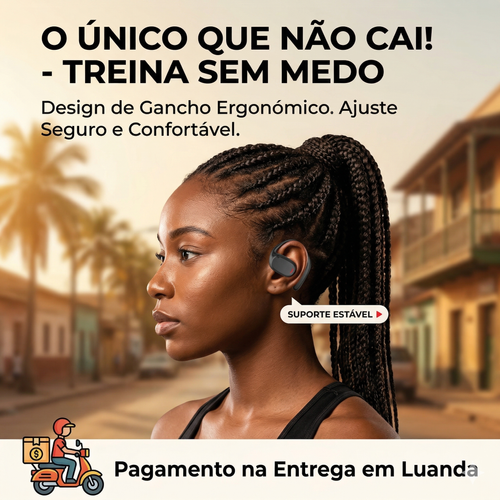 Gemini 说 🎧 Auriculares Bluetooth 5.3 Sem Fio com Visor Digital: Bateria de Longa Duração (10h Música - 85h Standby) 🔋, Chamadas HD 📞, Carregamento Tipo-C 🔌 e Gancho Anti-Queda (Não Cai) 🏃‍♂️. Entregas em Luanda com Pagamento no Acto! 🇦🇴✨
