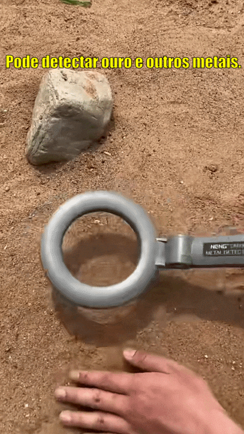 🛡️ Scanner de Segurança Portátil – Alarme Sonoro e Luminoso 🚨 Alta Sensibilidade ⚡