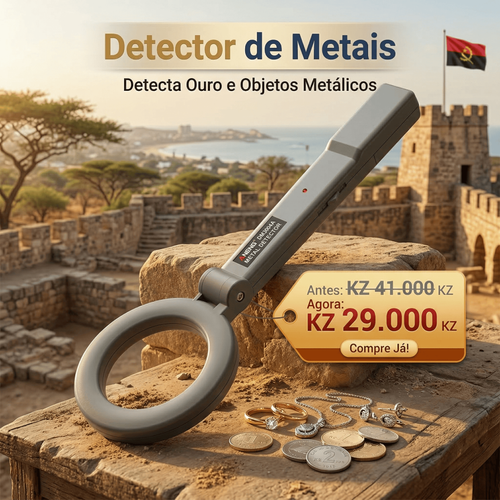 🛡️ Scanner de Segurança Portátil – Alarme Sonoro e Luminoso 🚨 Alta Sensibilidade ⚡