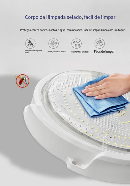 Luminária solar de teto para exterior — Controlo remoto inteligente e design com sensor de luz