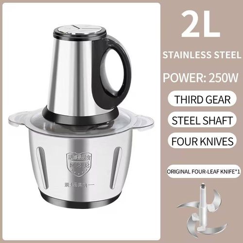 Home Kitchen Food Grinders Stainless Steel Small Best Meat Chopper Automatic 2l Electric Meat Grinder