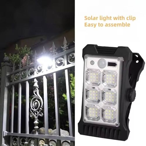 Solar Clip Light - Waterproof, Ultra-Bright Outdoor Garden Lamp with Long Battery Life