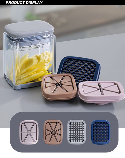 Manual Plastic Multi Function Kitchen Gadgets Set With Storage Potato Chips Onion Cutter Slicer Fruit and Vegetable Cutting