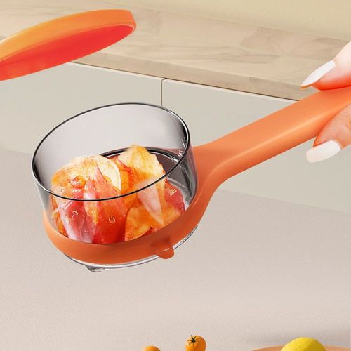 Hot-Selling Multifunctional Fruit & Vegetable Peeler — Comes with a Storage Case, Anti-Splatter, Easy to Clean, Made of Food-Grade PP + Stainless Steel (Safe & Eco-Friendly), Colors Shipped Randomly