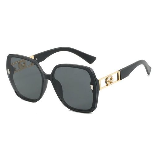 Women's UV-resistant sunglasses, high-end women's style, big face, versatile, slimming, trendy glasses