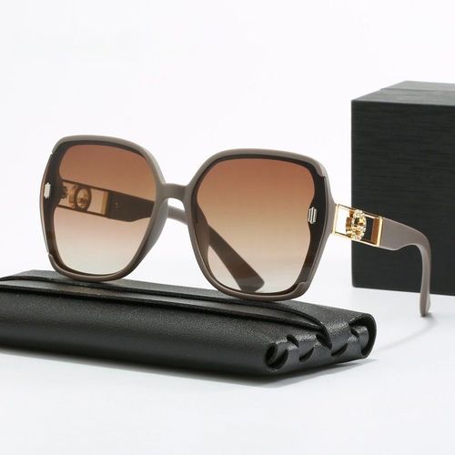 Women's UV-resistant sunglasses, high-end women's style, big face, versatile, slimming, trendy glasses