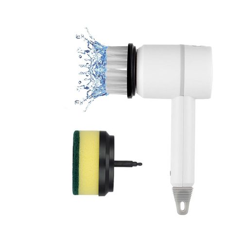 Multifunctional electric cleaning brush, an essential tool for washing dishes and pots. With replaceable brush heads, it is suitable for cleaning kitchen utensils, bathrooms and other areas.