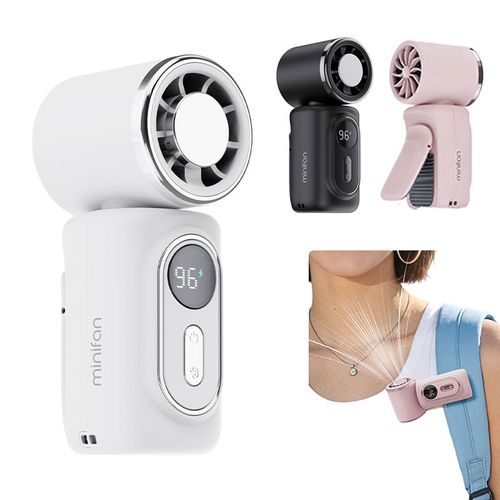 180° Rotatable Portable Clip-on Mini Fan USB Rechargeable Outdoor Cooling Ice Fan