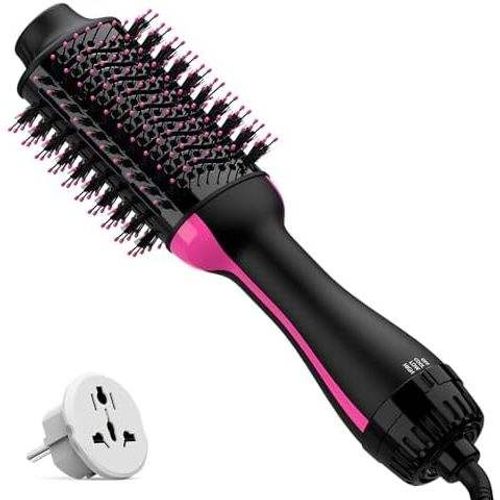 Premium 4 in 1 Ceramic Electric Hair Dryer Brush Anti-frizz Volumizer with Negative Ion Blow Dryer Styler