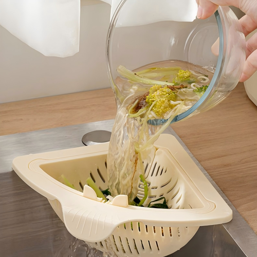 New Home Kitchen Magnetic Foldable Sink Drain Basket, Leftover Food Residue Separation Filter