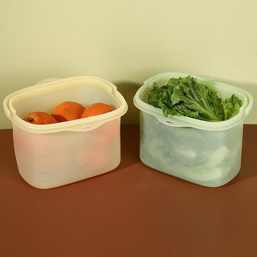 New Silicone Food Preservation Bag, Stand-up & Reusable, Sealed Kitchen Storage Bag for Fruits and Vegetables, Food-grade Safe Material, Freezer Safe