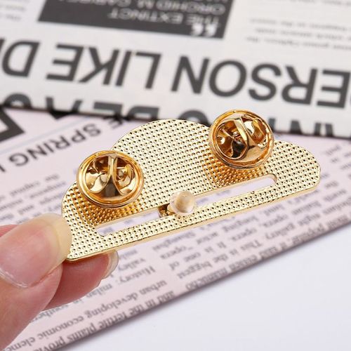 Mood-switching energy brooch, sliding emotional adjustment personalized creative accessory, expression battery social badge