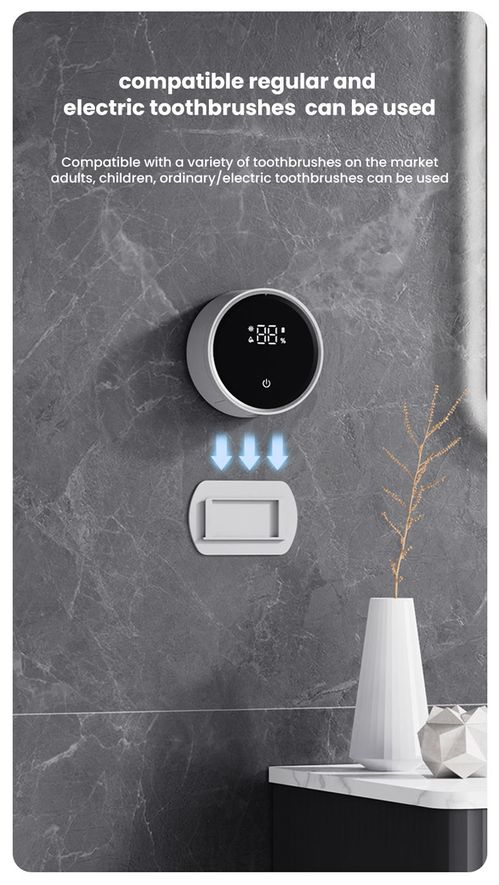 USB Charging Wall-Mounted Toothbrush Sanitizer | 24H Sterilization & Auto Lid