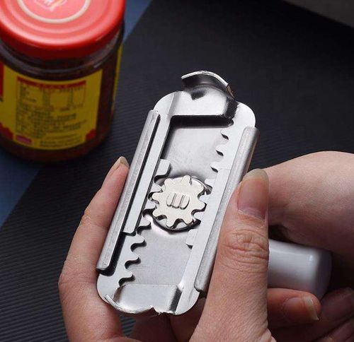 Multifunctional Can & Bottle Opener, Kitchen Jar Lid Gripper, Adjustable Stainless Steel Jar & Bottle Opener