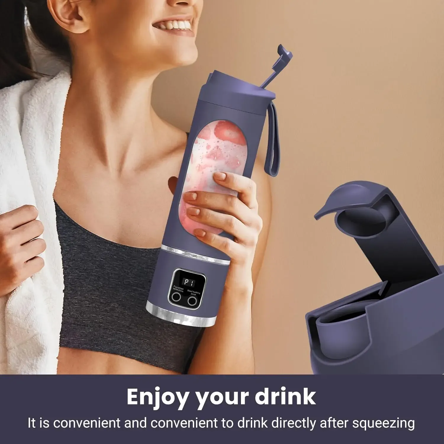 Automatic USB Rechargeable Portable Large-Capacity Juicer Cup for Home & Outdoor