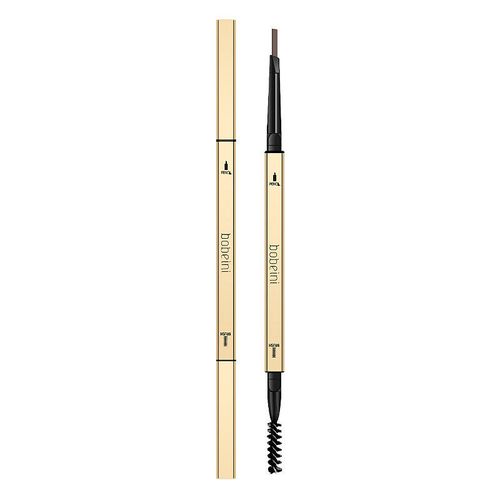 Golden Slim Eyebrow Pencil: Waterproof, Sweatproof, Long-Lasting, Smudge-Proof, Ultra-Fine Dual-Ended for Natural Wild Eyebrows