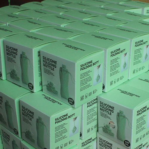 Collapsible Silicone Portable Water Bottle for Outdoor & Travel