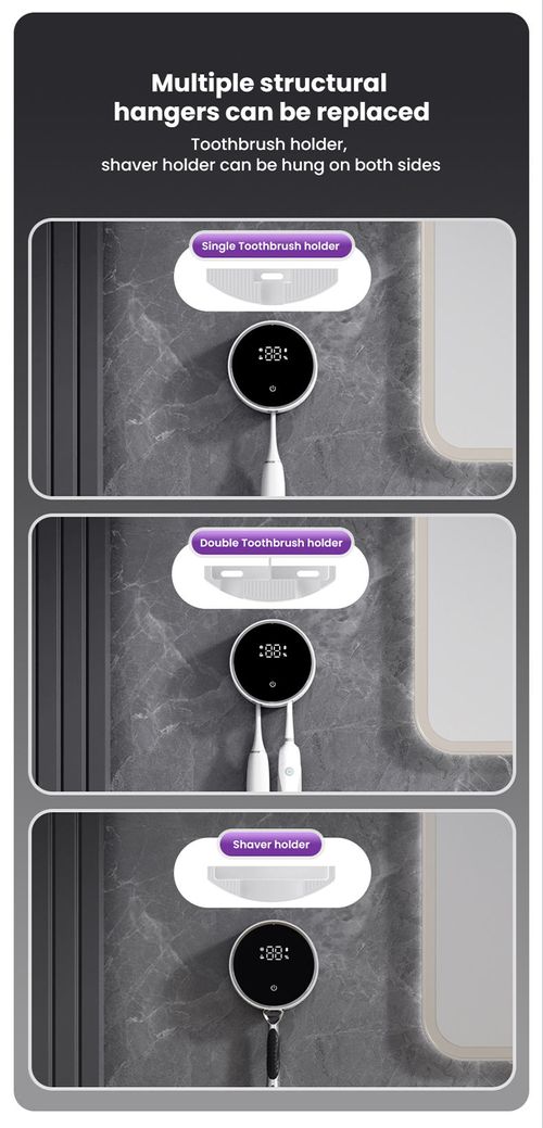 USB Charging Wall-Mounted Toothbrush Sanitizer | 24H Sterilization & Auto Lid