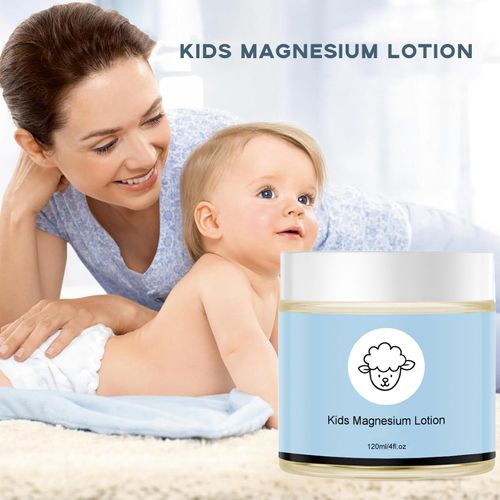 Children's Sheep Milk Magnesium Cream Moisturizing with Aloe Vera Vitamin E & Emu Oil 120ml for All Skin Types