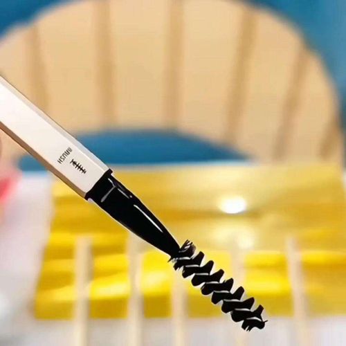 Golden Slim Eyebrow Pencil: Waterproof, Sweatproof, Long-Lasting, Smudge-Proof, Ultra-Fine Dual-Ended for Natural Wild Eyebrows