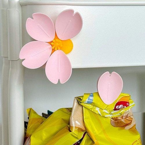 💖Buy 2 Get 2 Free – Magnetic Clips & Fridge Magnets, Cherry Blossom Shaped Food Bag Sealing Clips