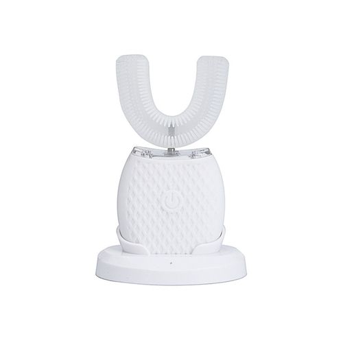 360° Full-Coverage Cleaning, Fully Automatic, IPX7 Waterproof & Rechargeable U-Shaped Silicone Toothbrush