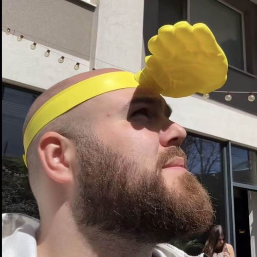 Palm-shaped Headband Sun Hat, Funny UV Protection Hat for Summer Outdoor Use