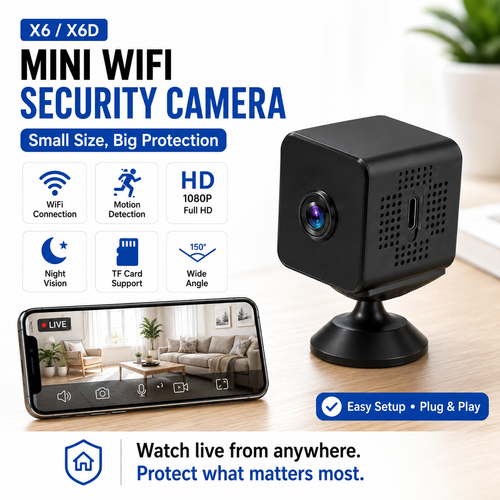 🔥HOT SALE🔥 COD！X1 WiFi Camera — 1080p Night Vision Security Camera for Smart Home Use.Nairobi stock ships within 48H, delivered within 3days