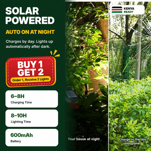 Buy 1 Get 2 Solar Garden Firework Lights, Waterproof Outdoor Light Strip for Garden, Yard, Patio, Balcony, Fence and Outdoor Party Decor, Solar Powered, COD, Free Shipping, Pay on Delivery