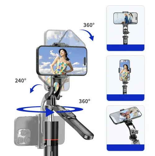 0724🔥HOT SALE🔥 COD！Bluetooth Selfie Stick Tripod – Anti-Shake, Extendable, Portable for Travel & Vlogging