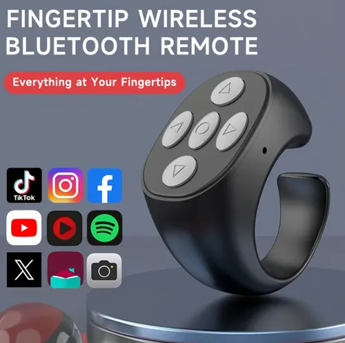 0724🔥HOT SALE🔥 COD！Bluetooth Ring Remote – Scroll TikTok, Flip Pages, Take Selfies & Control Social Media