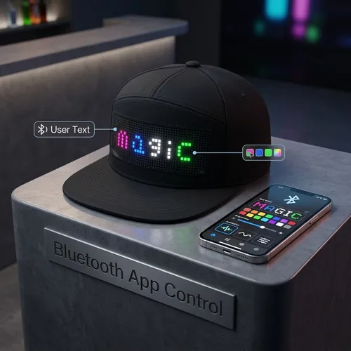 0723🔥Hot Seller🔥Bluetooth Programmable LED Cap – Custom Display Hat for Bars, Promotions, Team Events & Travel
