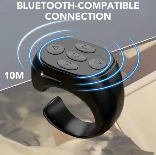 0724🔥HOT SALE🔥 COD！Bluetooth Ring Remote – Scroll TikTok, Flip Pages, Take Selfies & Control Social Media