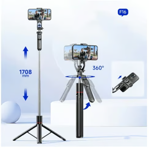0724🔥HOT SALE🔥 COD！Bluetooth Selfie Stick Tripod – Anti-Shake, Extendable, Portable for Travel & Vlogging