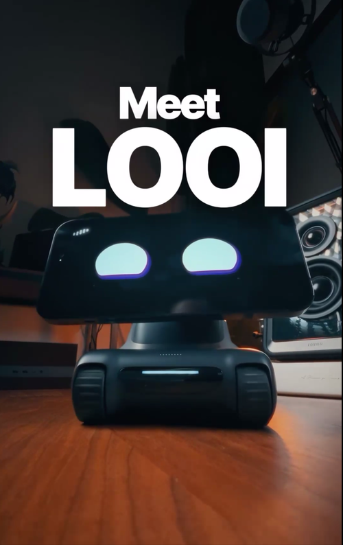 LOOI Robot AI Desktop Companion with ChatGPT Voice Interaction Memory Emotional Support and 10W Wireless Charging