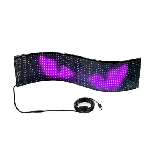 Car Windshield LED Screen DIY Indicator Light Devil's Eye App Remote Control Animated Eyes for Cars Truck Led