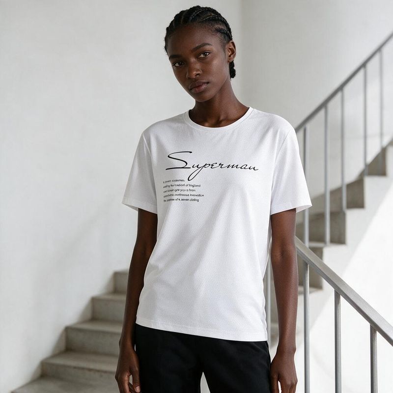 1109-2 Womens crew neck short sleeve T shirt   Minimum total order: 100 pieces. Mix styles are acceptable