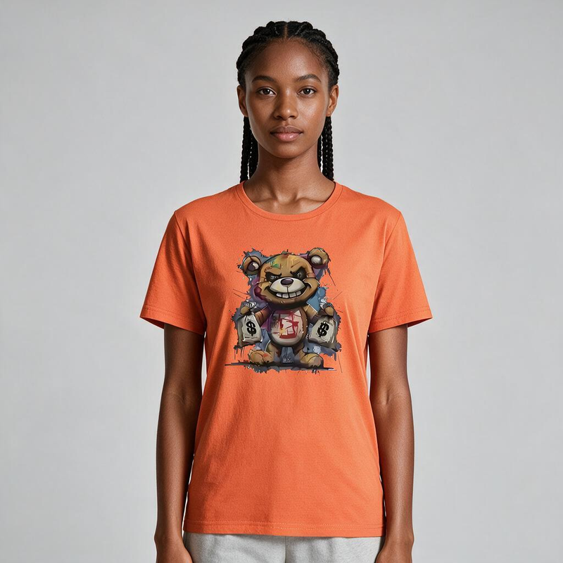 1114-1 Womens crew neck short sleeve T shirt   Minimum total order: 100 pieces. Mix styles are acceptable