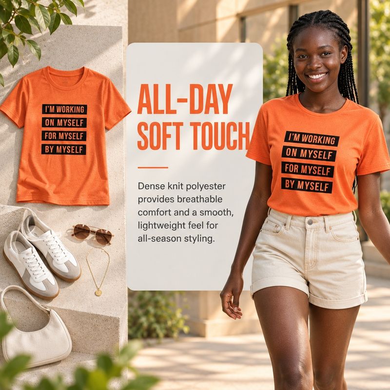 1105-2 Womens crew neck short sleeve T shirt   Minimum total order: 100 pieces. Mix styles are acceptable