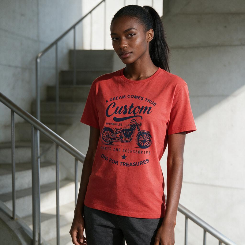 1114-2 Womens crew neck short sleeve T shirt   Minimum total order: 100 pieces. Mix styles are acceptable