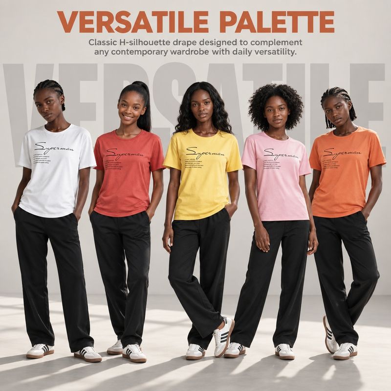 1109-2 Womens crew neck short sleeve T shirt   Minimum total order: 100 pieces. Mix styles are acceptable