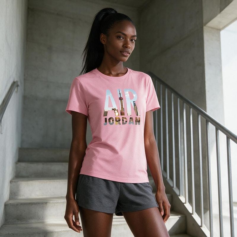 1107-3 Womens crew neck short sleeve T shirt   Minimum total order: 100 pieces. Mix styles are acceptable