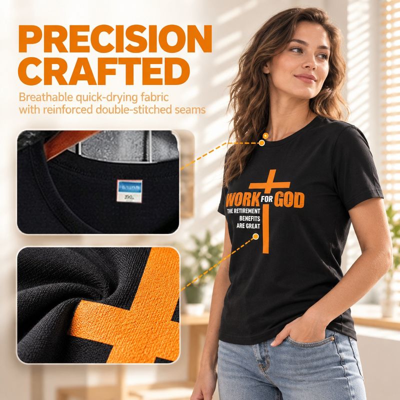 1105-4 Womens crew neck short sleeve T shirt   Minimum total order: 100 pieces. Mix styles are acceptable